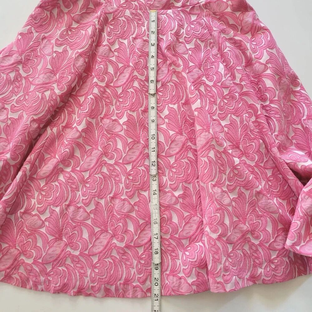 Maeve Pink Floral V-Neck Fit-and-Flare Dress - Picture 8 of 11